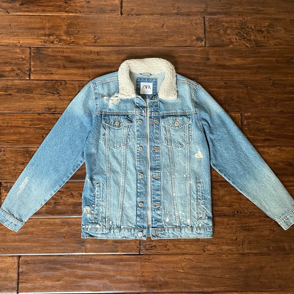 Street Style Zara Jean Jacket